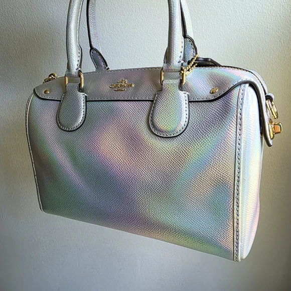 NWT Coach Holographic Mini Bennett Satchel - Picture 13 of 15